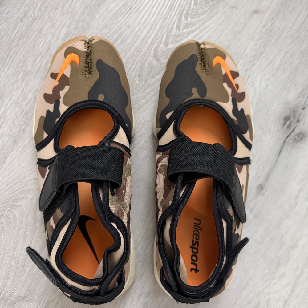 Nike Air Rift Camo Black and Orange